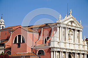 Santa Maria degli Scalzi church in Venice, Italy