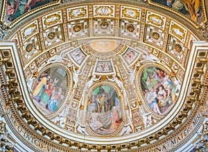 The painted apse by Cristoforo Casolani, in the Church of Santa Maria ai Monti, in Rome, Italy. photo