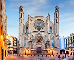 Santa Maria del Mar church in Barcelona photo