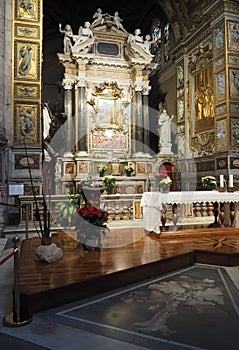 Santa Maria del Popolo church in Rome, Italy