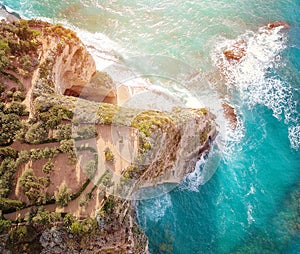 Santa Maria dell`Isola symbol of the city of Tropea Vibo Valentia, Calabria photo