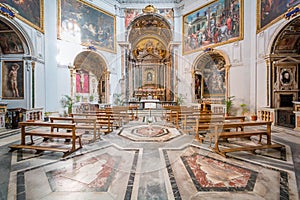 Santa Maria della Pace, baroque church near Piazza Navona, Rome.