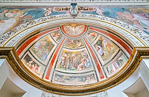 The Ponzetti Chapel by Baldassarre Peruzzi in the Church of Santa Maria della Pace in Rome, Italy. photo