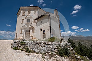 Santa Maria della PietÃ  of Rocca Calascio in Abruzzo, Italy