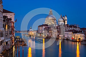 Santa Maria della Salute Church in the Evening, Venice