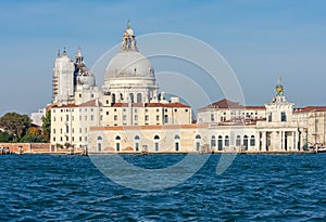 Santa Maria della Salute church and Venice lagoon, Italy