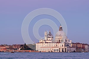 Santa Maria della Salute in Venice on a sunny morning in winter