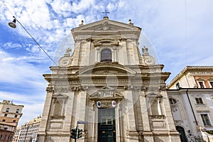 Santa Maria della Vittoria church in Rome, Italy