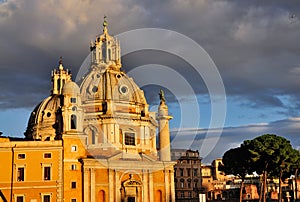 Santa Maria di Loreto in the Afternoon Sun