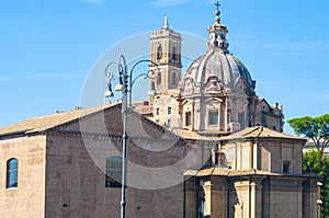 Santa Maria di Loreto. Church of Saint Mary of Loreto in Rome, Italy