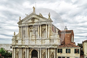 Santa Maria di Nazareth church facade in Venice