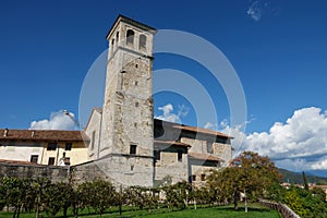 Santa Maria monastery in Cividale del Friuli in Udine in Italy in Autumn photo