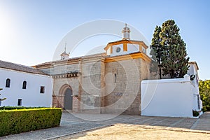 Santa Maria monastery in La Rabida. Rabida Monastery is a Franciscan monastery in the village of Palos de la Frontera, where