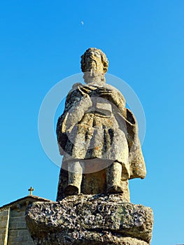 statue in a medieval church of Santa Marta photo