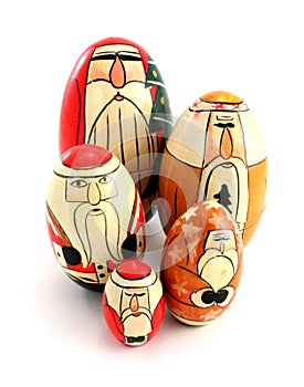 Santa Matryoshka Nesting Dolls