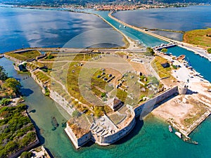 Santa Maura Castle Lefkada aerial view