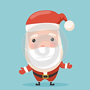 Santa with medical surgery face mask.