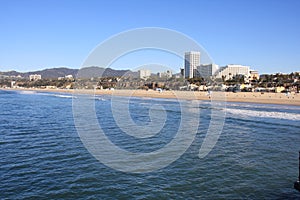 Santa Monica Beach and the Pacific Ocean
