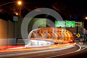 Santa Monica California Tunnel Abstract