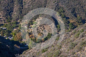 Santa Monica Mountains in Brentwood, Los Angeles, California