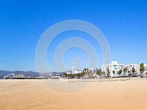 Santa Monica Pier, CA, and Hotels