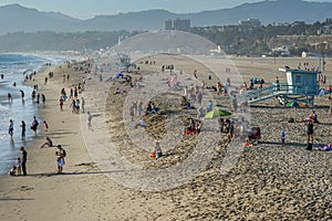 Santa Monica State Beach in Los Angeles, CA