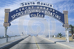 Santa Monica Yacht Harbor sign