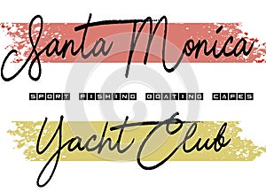 Santa monica yatch club design colored