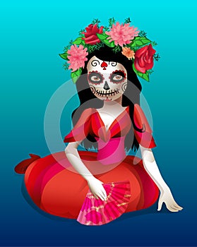 Santa Muerte illustration