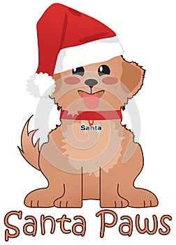 Santa Paws Christmas Puppy