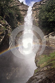 Santa Petronilla waterfall in Biasca