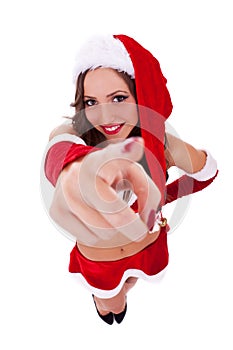 santa pointing to you