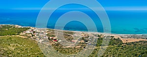 Santa Pola cape aerial in Alicante of Spain photo