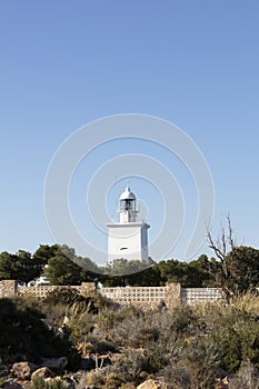 Santa pola white lighthouse