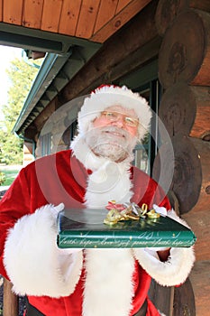 Santa Presenting a Gift