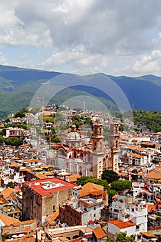 Aerial view of the city of taxco, in Guerrero VII photo