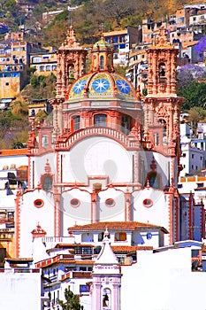 Santa Prisca cathedral in the city of taxco, in Guerrero, mexico XIII