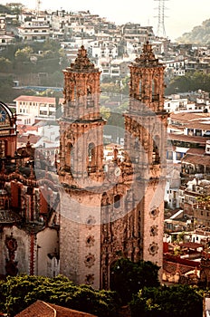 Santa Prisca church in Taxco, Guerrero, Mexico photo