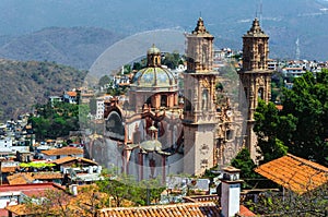 Santa Prisca parish in Taxco de Alarcon, Mexico