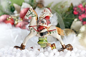 Santa riding a horse