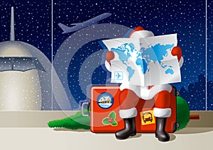 Santa's Christmas travel photo