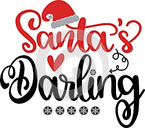 Santa s darling vector file for holiday, christmas holiday illustrator