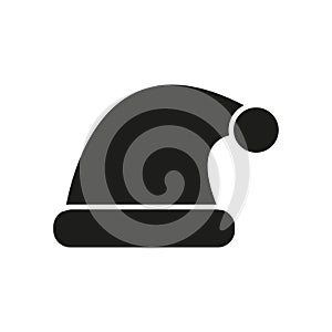 SantaÃ¢â¬â¢s hat christmas icon vector basic design simple and modern