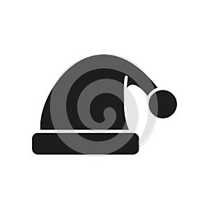 SantaÃ¢â¬â¢s hat christmas icon vector basic design simple and modern