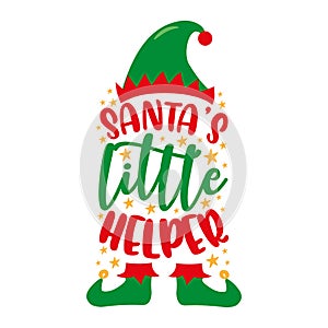 Santa\'s little helper - cute ELF hat and shoes.
