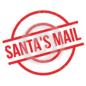 Santa`S Mail rubber stamp