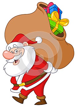 Santa with sack