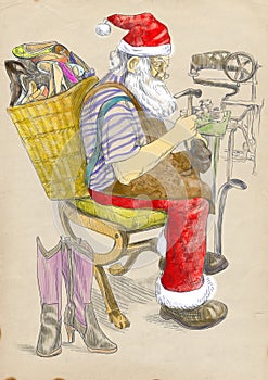 Santa shoemaker