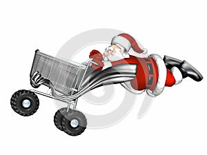 Santa Shopping Cart