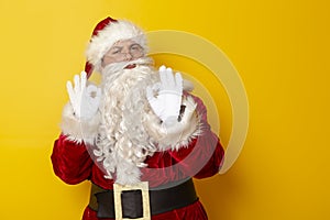 Santa showing OK sign with hands